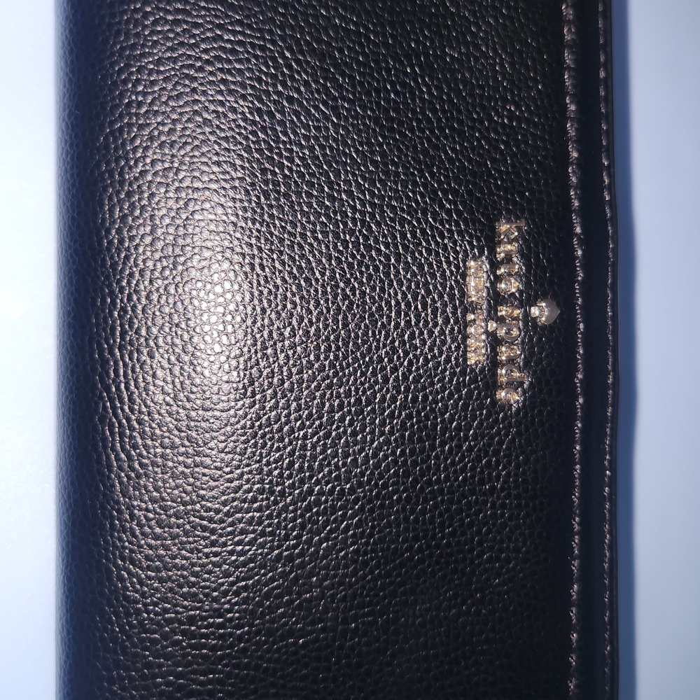 EUC Kate Spade NY Patterson Drive Braylon Wallet Clutch -Pebbled Black Leather - Picture 2 of 12